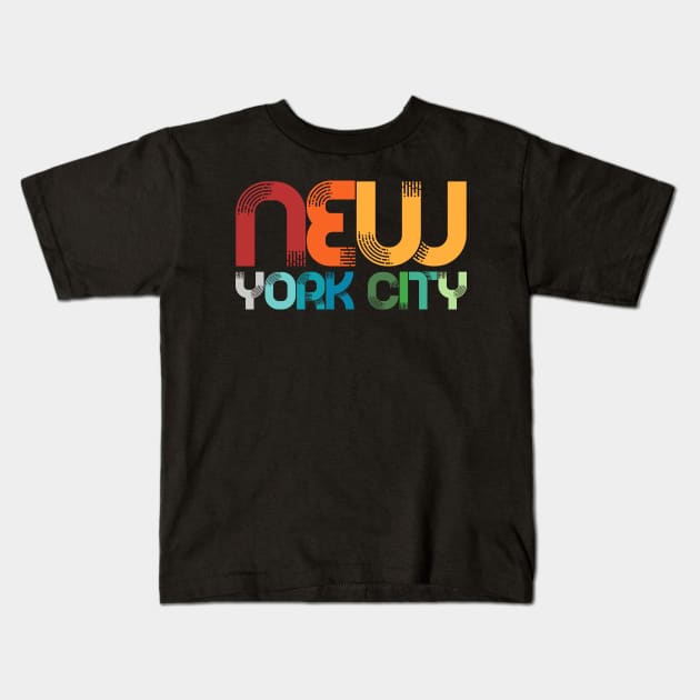 Vintage New York City Great Gift NYC Retro Design Big Apple Kids T-Shirt by smartrocket